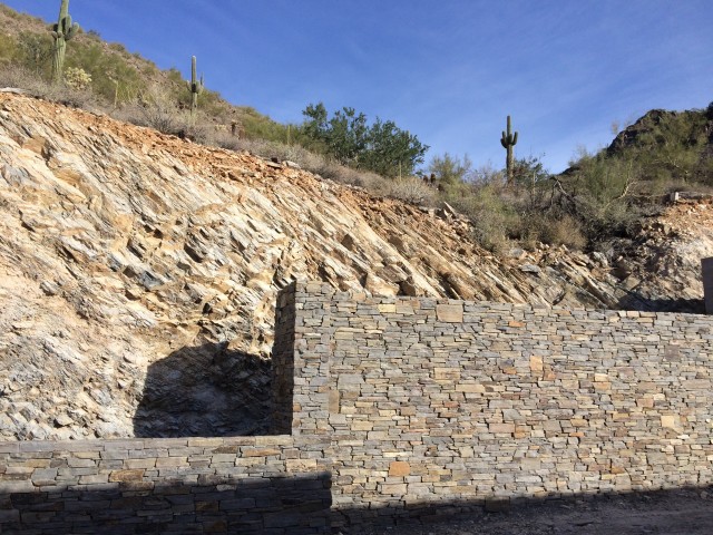 Stoned Site Wall